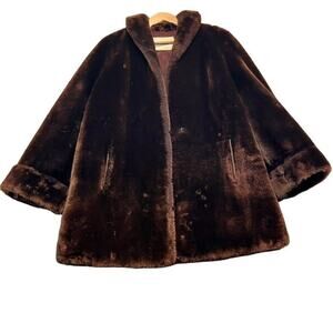 Furs by Steins Memphis Womens Jacket Brown Natural Mink Length Lined Vintage